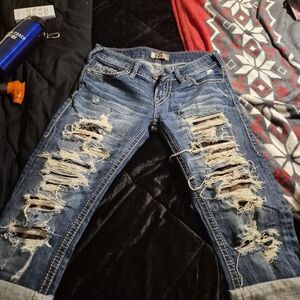 Trendy Distressed Blue Jeans for Women